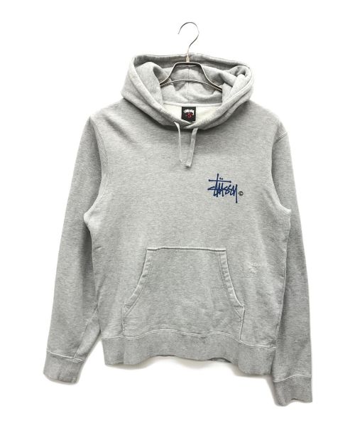 stussy（ステューシー）stussy (ステューシー) プリントパーカー グレー サイズ:Sの古着・服飾アイテム