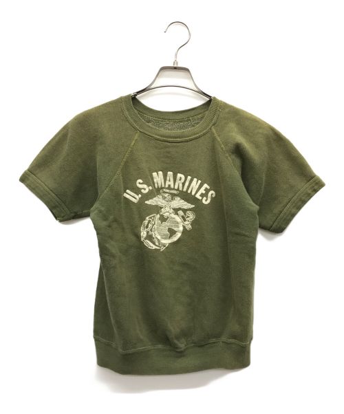 USMC（ユーエスエムシー）USMC (ユーエスエムシー) 半袖ラグランスウェット オリーブ サイズ:不明の古着・服飾アイテム