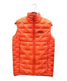 Patagonia（パタゴニア）の古着「マイクロパフベスト」｜オレンジ