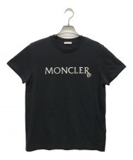 MONCLER (モンクレール) 刺繍ロゴTシャツ ブラック サイズ:L