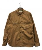 SUGAR CANEシュガーケーン）の古着「FICTION ROMANCE 8.5oz. BROWN WABASH STRIPE WORK SHIRT」｜ブラウン