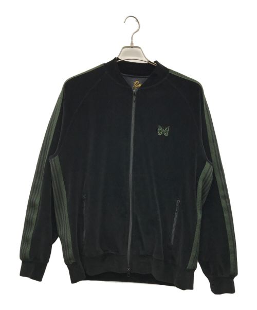 Needles（ニードルズ）Needles (ニードルズ) R.C.TRACK JACKET VELOUR ブラック サイズ:Lの古着・服飾アイテム