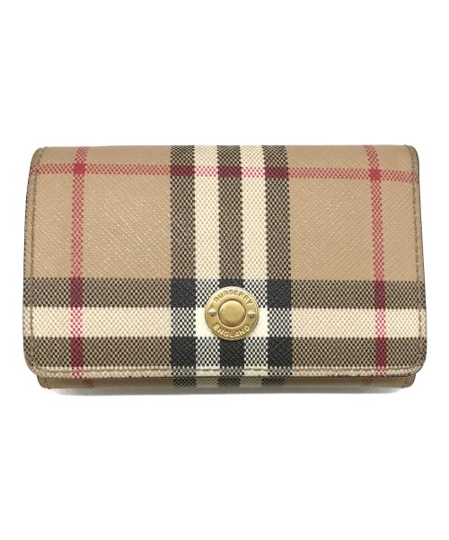 BURBERRY LONDON（バーバリーロンドン）BURBERRY LONDON (バーバリーロンドン) 3つ折り財布 ベージュの古着・服飾アイテム