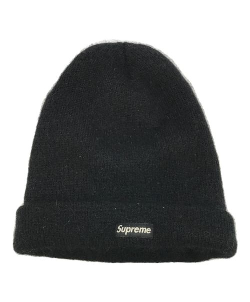 SUPREME（シュプリーム）SUPREME (シュプリーム) スモールボックスロゴニット帽 ブラックの古着・服飾アイテム