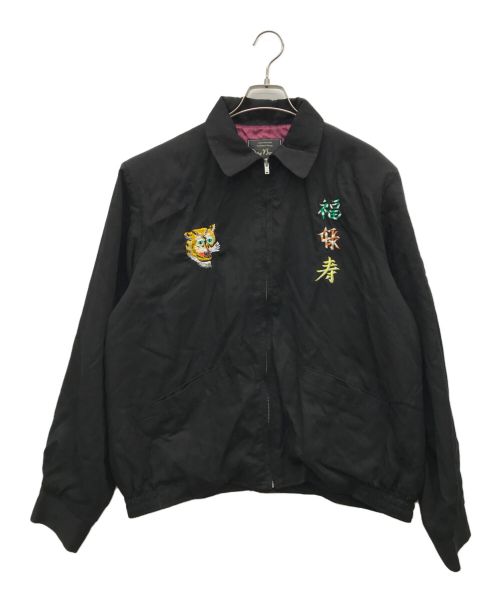 Dry Bones（ドライボーンズ）Dry Bones (ドライボーンズ) Embroidered Jacket ブラック サイズ:42 XLの古着・服飾アイテム