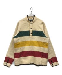 WOOLRICH（ウールリッチ）の古着「マルチボーダープルオーバージャケット」｜ベージュ