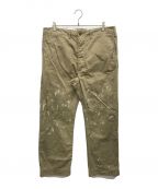 RRLダブルアールエル）の古着「FIELD PAINT SPLATTER CHINO TROUSER」｜ベージュ