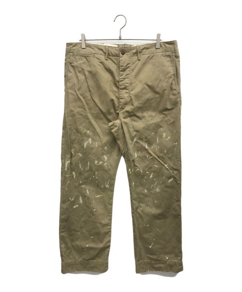 RRL（ダブルアールエル）RRL (ダブルアールエル) FIELD PAINT SPLATTER CHINO TROUSER ベージュ サイズ:W36×L32の古着・服飾アイテム