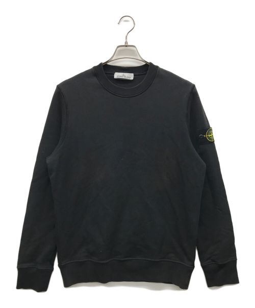 STONE ISLAND（ストーンアイランド）STONE ISLAND (ストーンアイランド) コンパスパッチクルーネックスウェットシャツ ブラック サイズ:Mの古着・服飾アイテム