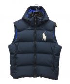 POLO RALPH LAURENポロ・ラルフローレン）の古着「リップストップビッグポニーダウンベスト」｜ネイビー