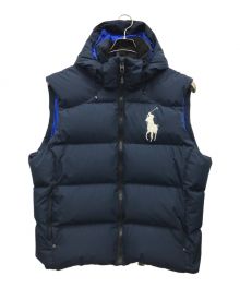 POLO RALPH LAUREN（ポロ・ラルフローレン）の古着「リップストップビッグポニーダウンベスト」｜ネイビー