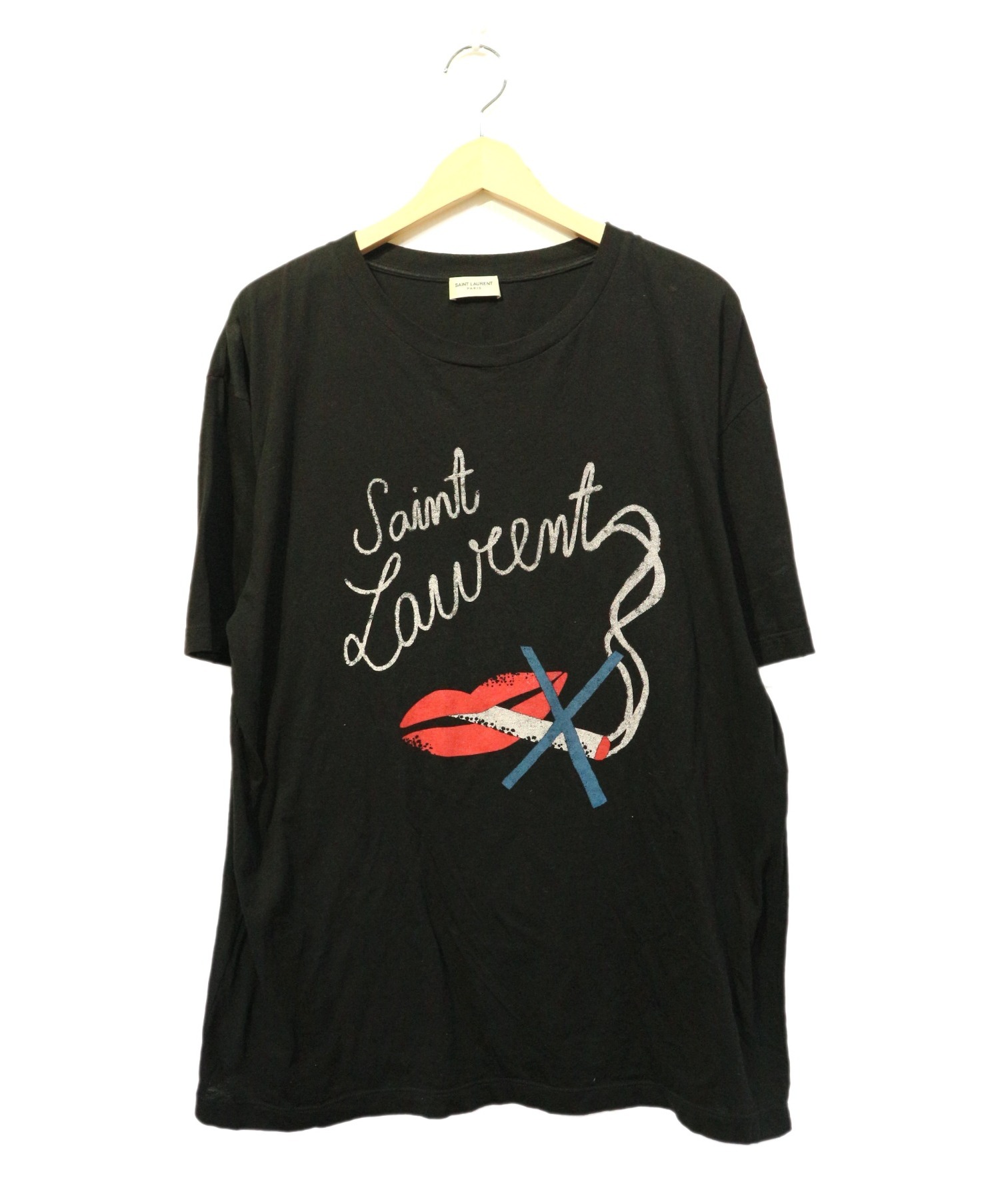 Saint Laurent No Smoking Lips T-Shirt - 通販 - csa.sakura.ne.jp