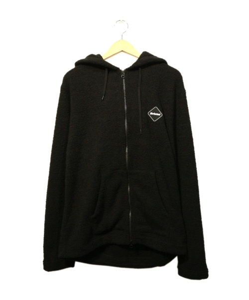 中古 古着通販 F C Real Bristol エフシーレアルブリストル Pile Zip Up Hoodie ブラック サイズ L Soph ss 現行販売品 ブランド 古着通販 トレファク公式 Trefac Fashion