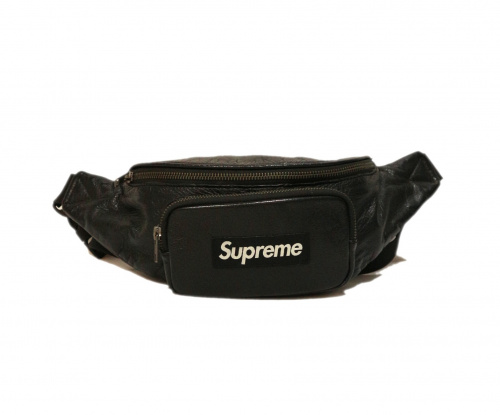 17SS Supreme leather waist Bag レザーポーチ
