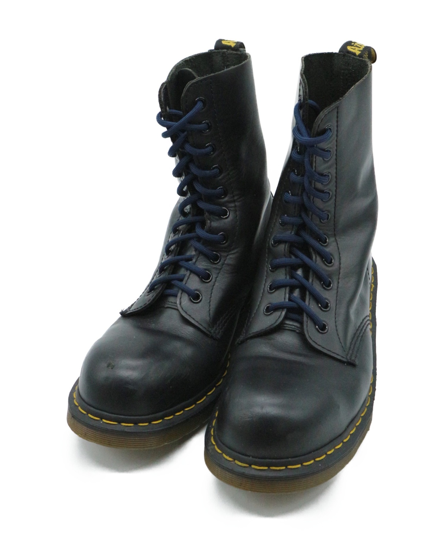 中古 古着通販 Dr Martens ドクターマーチン スチールトゥ10ホールブーツ ブラック サイズ Eu43 ブランド 古着通販 トレファク公式 Trefac Fashion