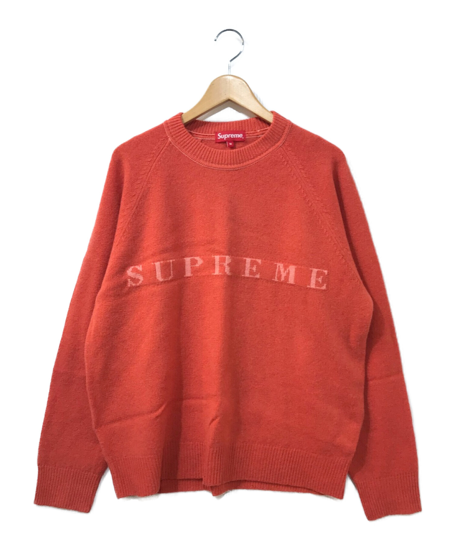 柔らかい supreme stone washed sweater 赤M - ニット/セーター