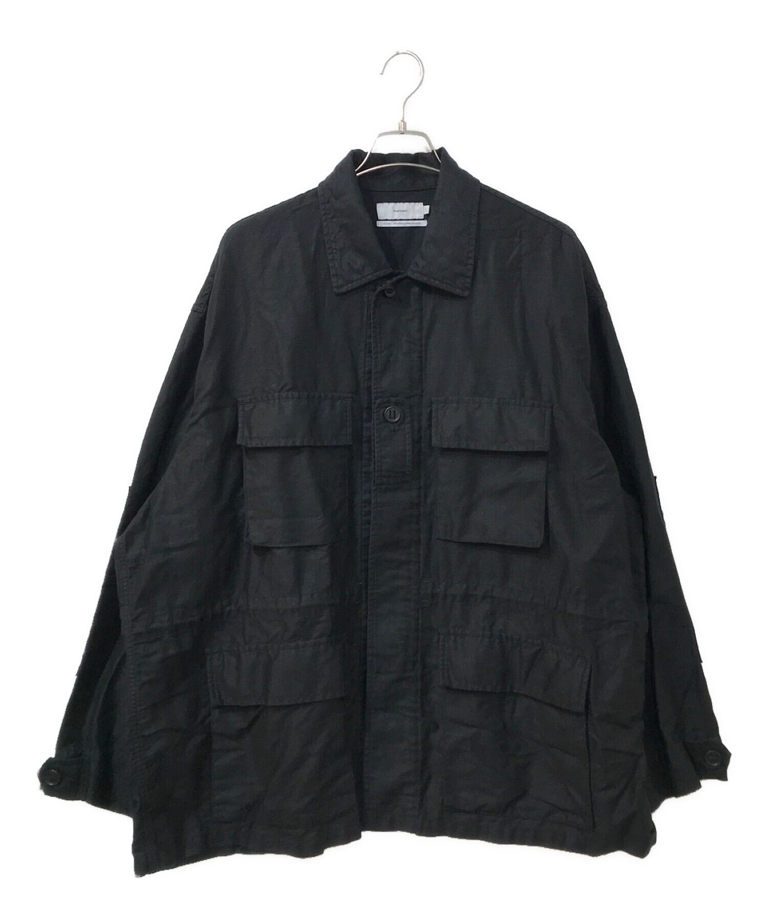 Graphpaper (グラフペーパー) Cotton Linen Moleskin Military Jacket ブラック サイズ:２