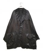 COMME des GARCONS HOMME PLUSコムデギャルソンオムプリュス）の古着「Oversized cupro blazer」｜ブラック