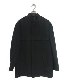 COMME des GARCONS HOMME（コムデギャルソン オム）の古着「ロングジップアップコート」｜ブラック