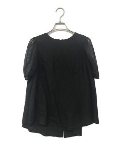 中古・古着通販】RUMCHE (ラム・シェ) Stitch Tiered Blouse ブラック