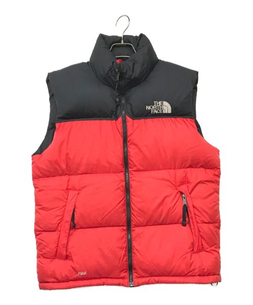 THE NORTH FACE（ザ ノース フェイス）THE NORTH FACE (ザ ノース フェイス) ヌプシダウンベスト レッド サイズ:Mの古着・服飾アイテム