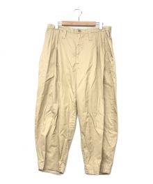 Porter Classic（ポータークラシック）の古着「GABARDINE BEBOP PANTS/ギャバジンビバップパンツ」｜ベージュ