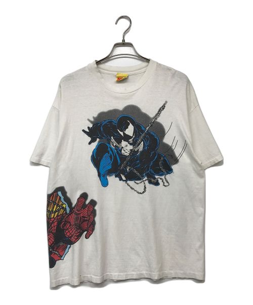 MARVEL COMICS（MARVEL COMICS）MARVEL COMICS (MARVEL COMICS) MARVEL MULCH PRINT Tee ホワイト サイズ:記載なしの古着・服飾アイテム