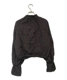 TODAYFUL（トゥデイフル）の古着「ginghamcheck puff blouse」｜ブラウン