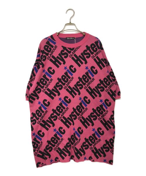 Hysteric Glamour（ヒステリックグラマー）Hysteric Glamour (ヒステリックグラマー) LOGO ジャカードプルオーバー ピンク サイズ:FREEの古着・服飾アイテム