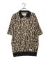 WACKO MARIA（ワコマリア）の古着「LEOPARD KNIT JAQUARD POLO SHIRT/レオパードニットジャガードポロ」｜ベージュ