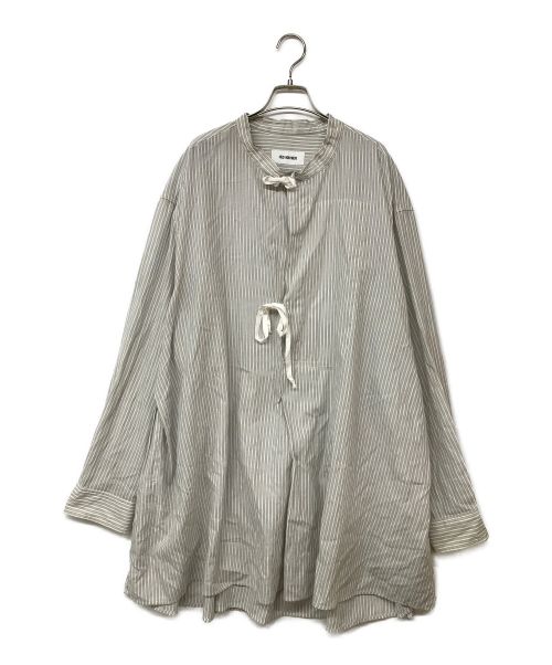 Hed Mayner（ヘド メイナー）Hed Mayner (ヘド メイナー) PLEATED SHIRT/プレーテッドシャツ グレー サイズ:Mの古着・服飾アイテム