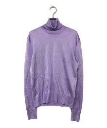 TOM FORD（トムフォード）の古着「VISCOSE SHINE ROLL NECK Knit/ビスコースシャインロールネックニット」｜パープル