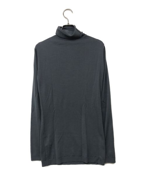 JOHN SMEDLEY（ジョンスメドレー）JOHN SMEDLEY (ジョンスメドレー) ウールハイネックニット グレー サイズ:Sの古着・服飾アイテム