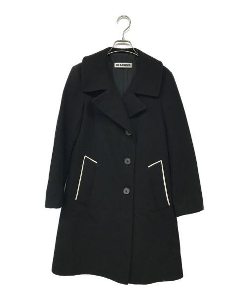 JIL SANDER（ジルサンダー）JIL SANDER (ジルサンダー) ウールコート ブラック サイズ:36の古着・服飾アイテム