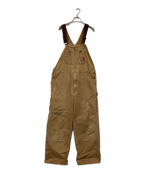 CarHartt（カーハート）CarHartt (カーハート) SANDSTONE BIB OVERALL/サンドストーンビブオーバーオール ベージュ サイズ:36X30の古着・服飾アイテム