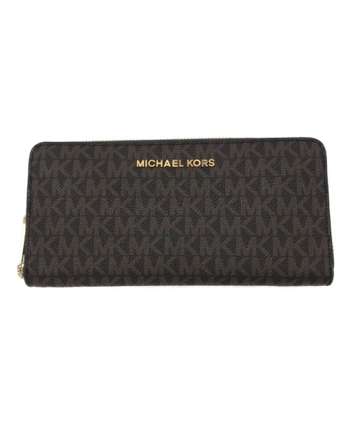 MICHAEL KORS（マイケルコース）MICHAEL KORS (マイケルコース) モノグラム長財布 ブラウンの古着・服飾アイテム