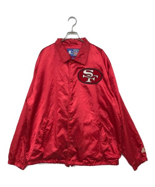 STARTER（スターター）STARTER (スターター) NFL (エヌエフエル) コーチジャケット レッド サイズ:Lの古着・服飾アイテム