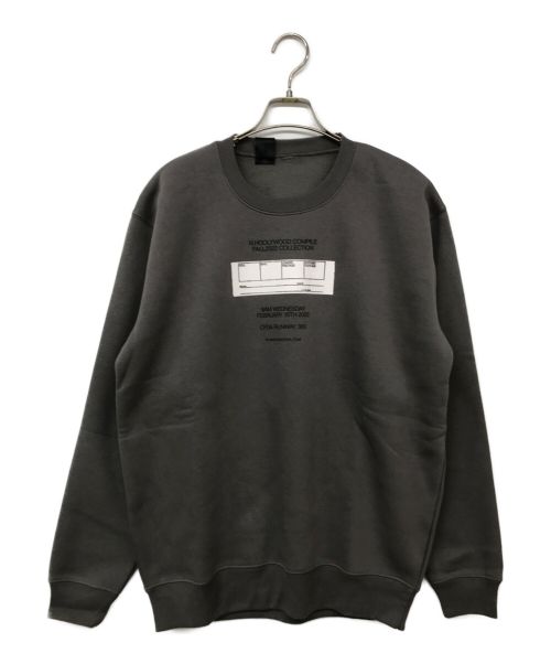 N.HOOLYWOOD（エヌ ハリウッド）N.HOOLYWOOD (エヌ ハリウッド) CREWNECK SWEATSHIRT/クルーネックスウェット グレー サイズ:36の古着・服飾アイテム