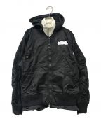 NIKE×sacaiナイキ×サカイ）の古着「NRG LAYERED JKT/NRGレイヤードジャケット」｜ブラック×ホワイト