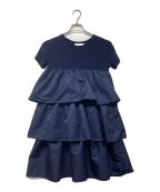 epineエピヌ）の古着「e tee frill onepiece navy」｜ネイビー