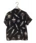 WACKO MARIA (ワコマリア) WOLF ’S HEAD STRANGE UFO’s ALOHA SHIRT/ストレンジUFO’sアロハシャツ ブラック サイズ:S：9800円