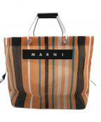 MARNIマルニ）の古着「MARNI FLOWER COFE MINI BAG/マルニフラワーカフェミニバッグ」｜オレンジ