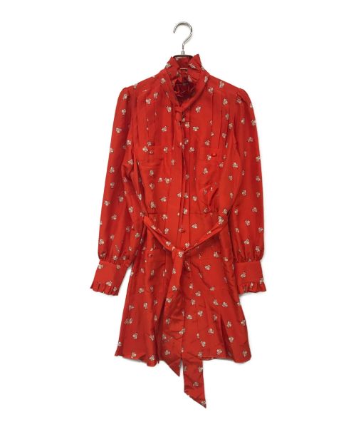 MARC JACOBS（マークジェイコブス）MARC JACOBS (マーク ジェイコブス) Magda Archer (マグダ・アーチャー) THE SHIRT DRESS/ザショートドレス レッド サイズ:Sの古着・服飾アイテム