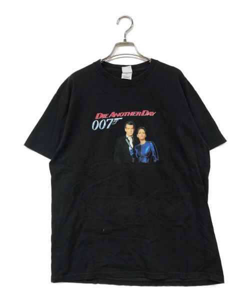 USED（ユーズド）USED (ユーズド) 007 (ダブルオーセブン) ヴィンテージプリントTシャツ ブラック サイズ:Lの古着・服飾アイテム