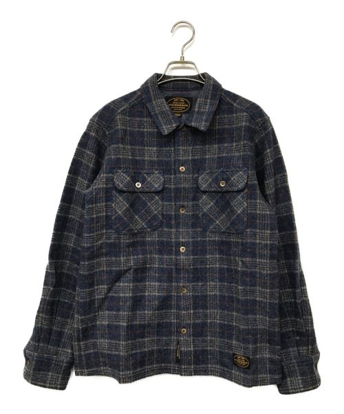 NEIGHBORHOOD（ネイバーフッド）NEIGHBORHOOD (ネイバーフッド) チェックシャツ ネイビー サイズ:Mの古着・服飾アイテム