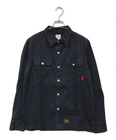 【中古・古着通販】WTAPS (ダブルタップス) ワークシャツ ネイビー