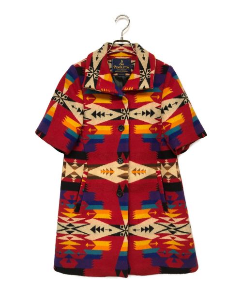 PENDLETON（ペンドルトン）PENDLETON (ペンドルトン) OPENING CEREMONY (オープニングセレモニー) RAY BEAMS (レイ ビームス) ネイティブ柄コート レッド サイズ:Sの古着・服飾アイテム