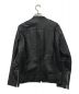 LIDnM (リドム) SINGLE RIDERS JACKET ブラック サイズ:S：5800円