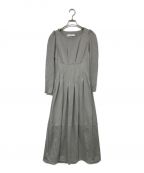HER LIP TOハーリップトゥ）の古着「Marylebone Midi Dress/メリルボーンミディドレス」｜グレー