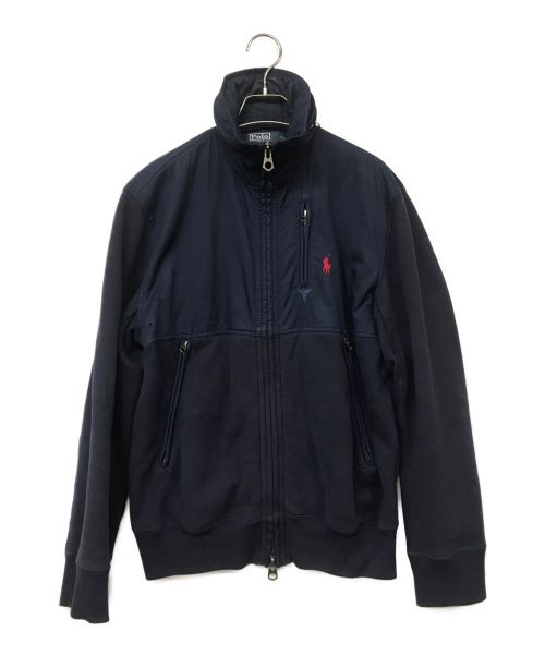 POLO RALPH LAUREN（ポロ・ラルフローレン）POLO RALPH LAUREN (ポロ・ラルフローレン) フリースジップフーディー ネイビー サイズ:Sの古着・服飾アイテム